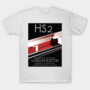 High Speed Two vintage travel poster T-Shirt